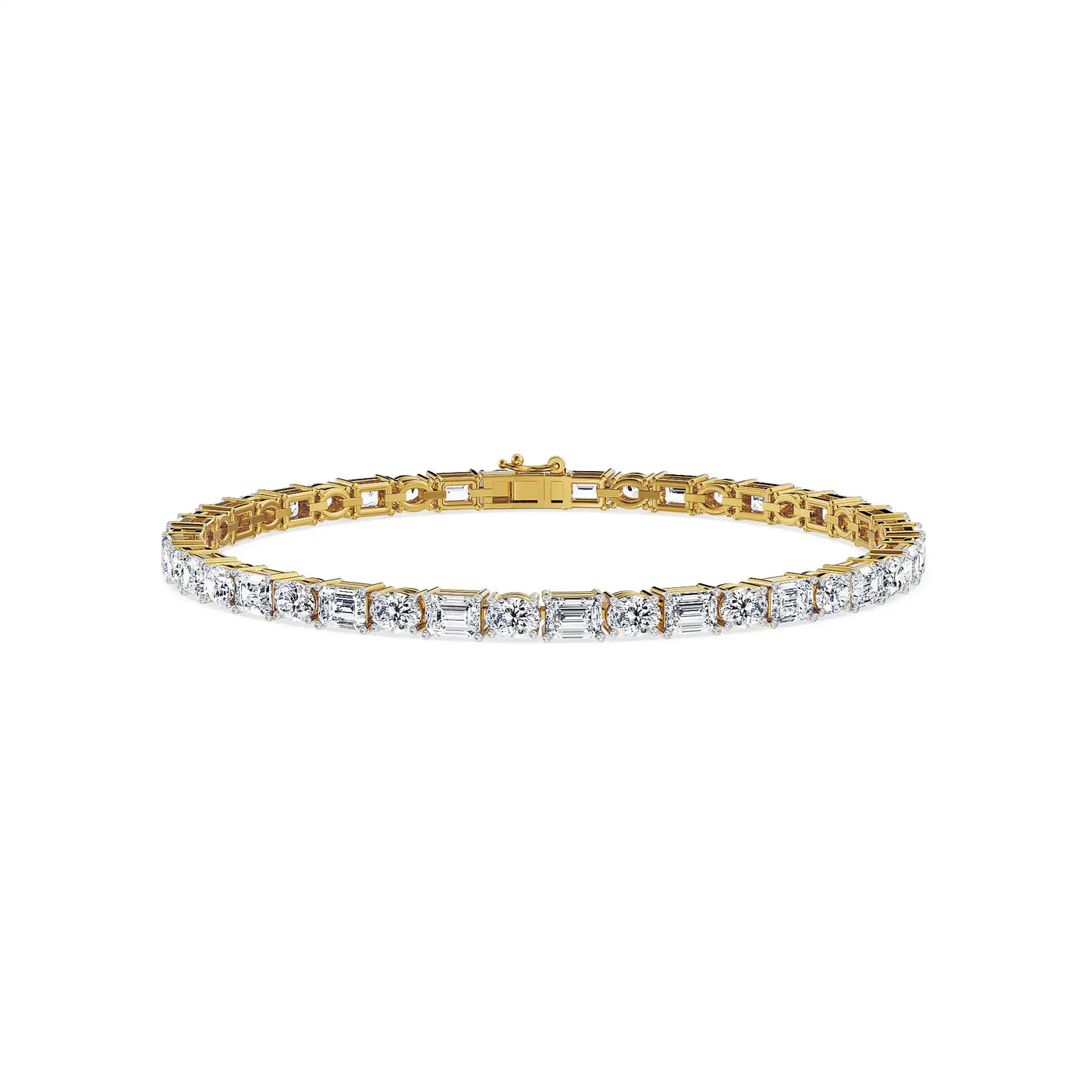 Emerald Crown Lab Grown Diamond Tennis Bracelet