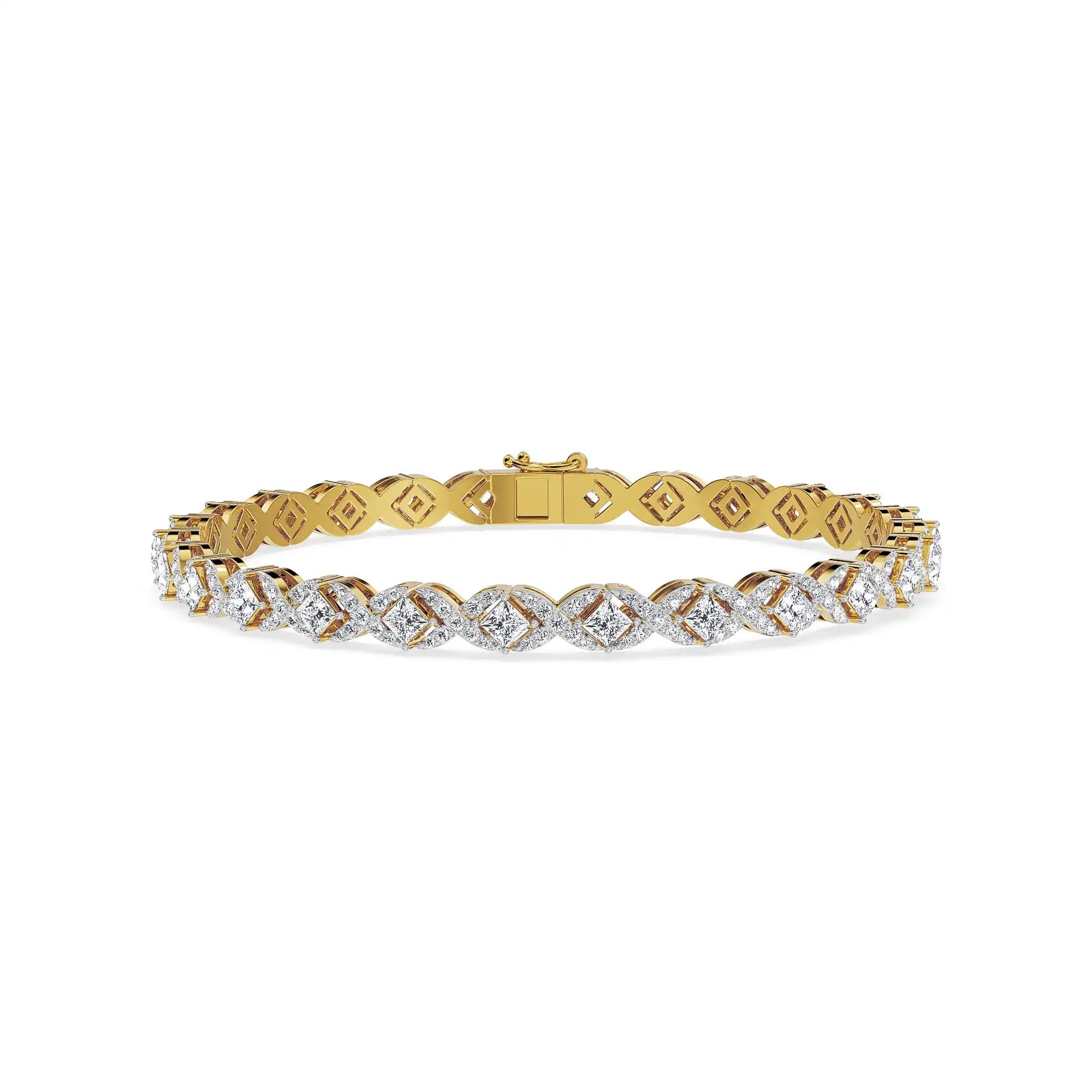 Twilight Blush Lab Grown Diamond Bracelet - front view