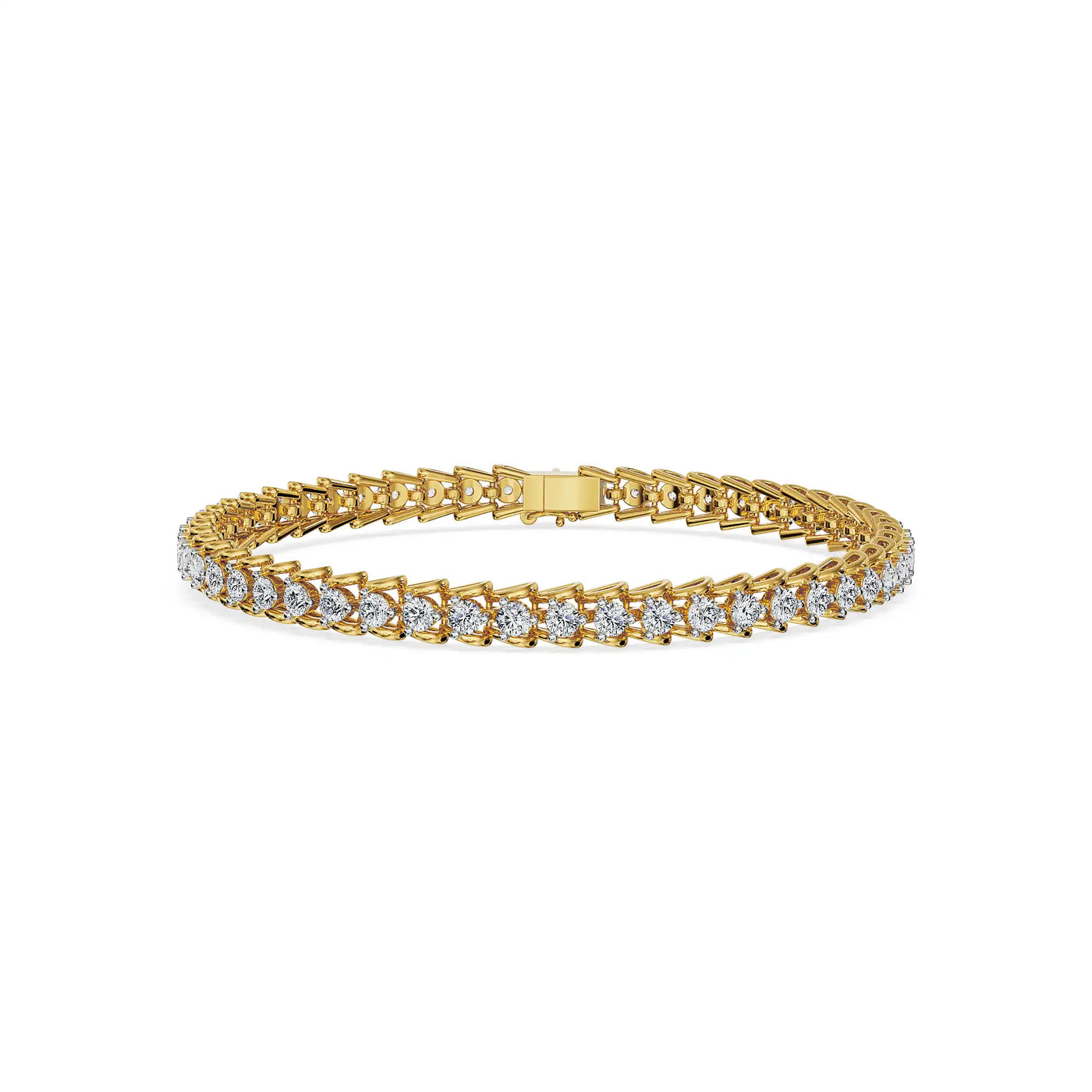 Grace of Luster Lab Grown Diamond Tennis Bracelet 9KT