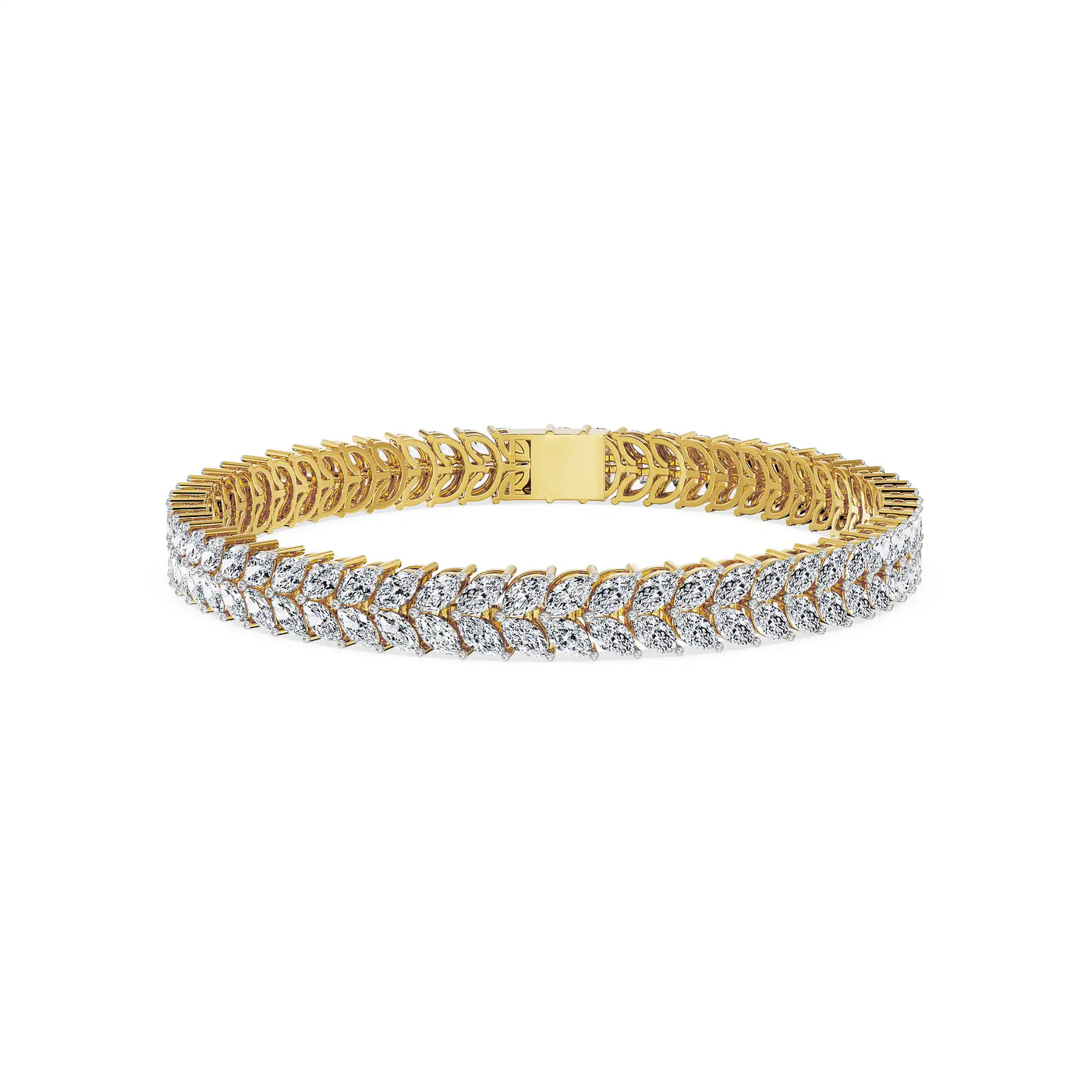 Blooming Glow Lab Grown Diamond Tennis Bracelet 9KT