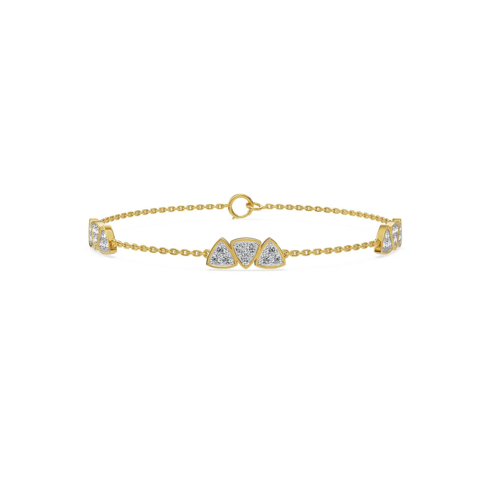 Tria Bloom Lab Grown Diamond Bracelet
Front View