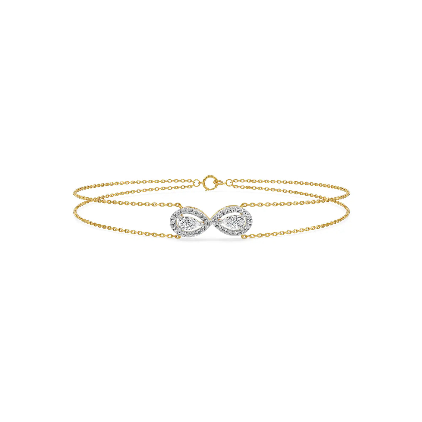 Infinite Grace Pear Lab Grown Diamond Bracelet