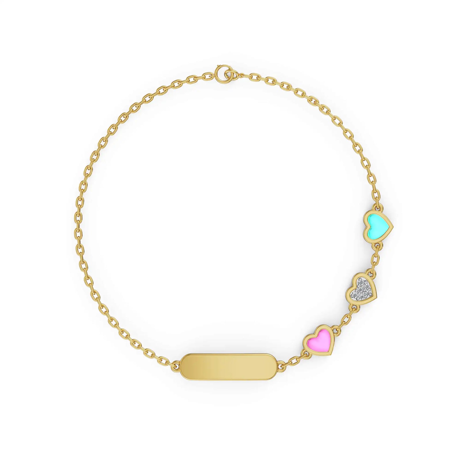Prism Heart Lab Grown Diamond Bracelet
Front View