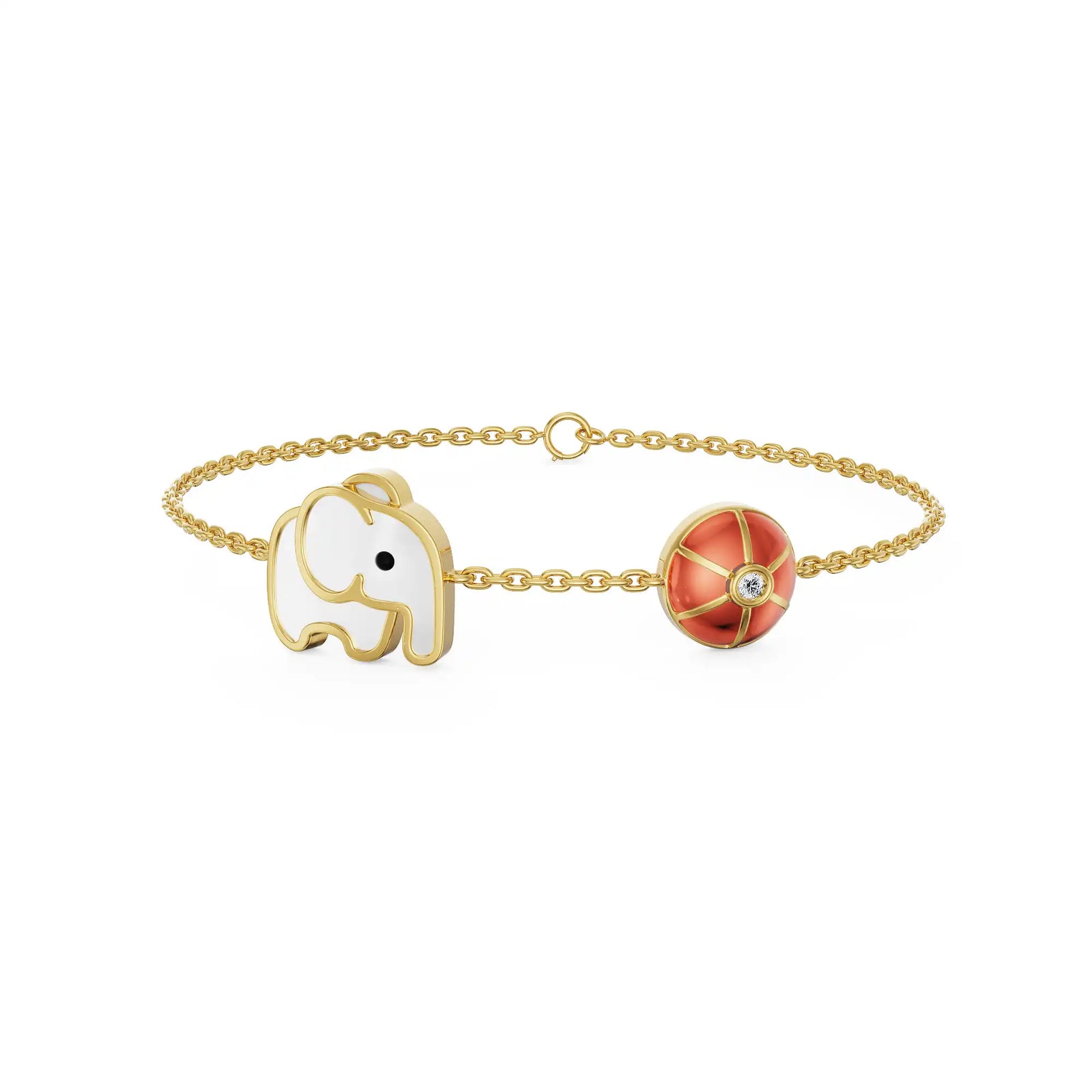 Jumbo Joy Elephant Lab Grown Diamond Bracelet
Front View