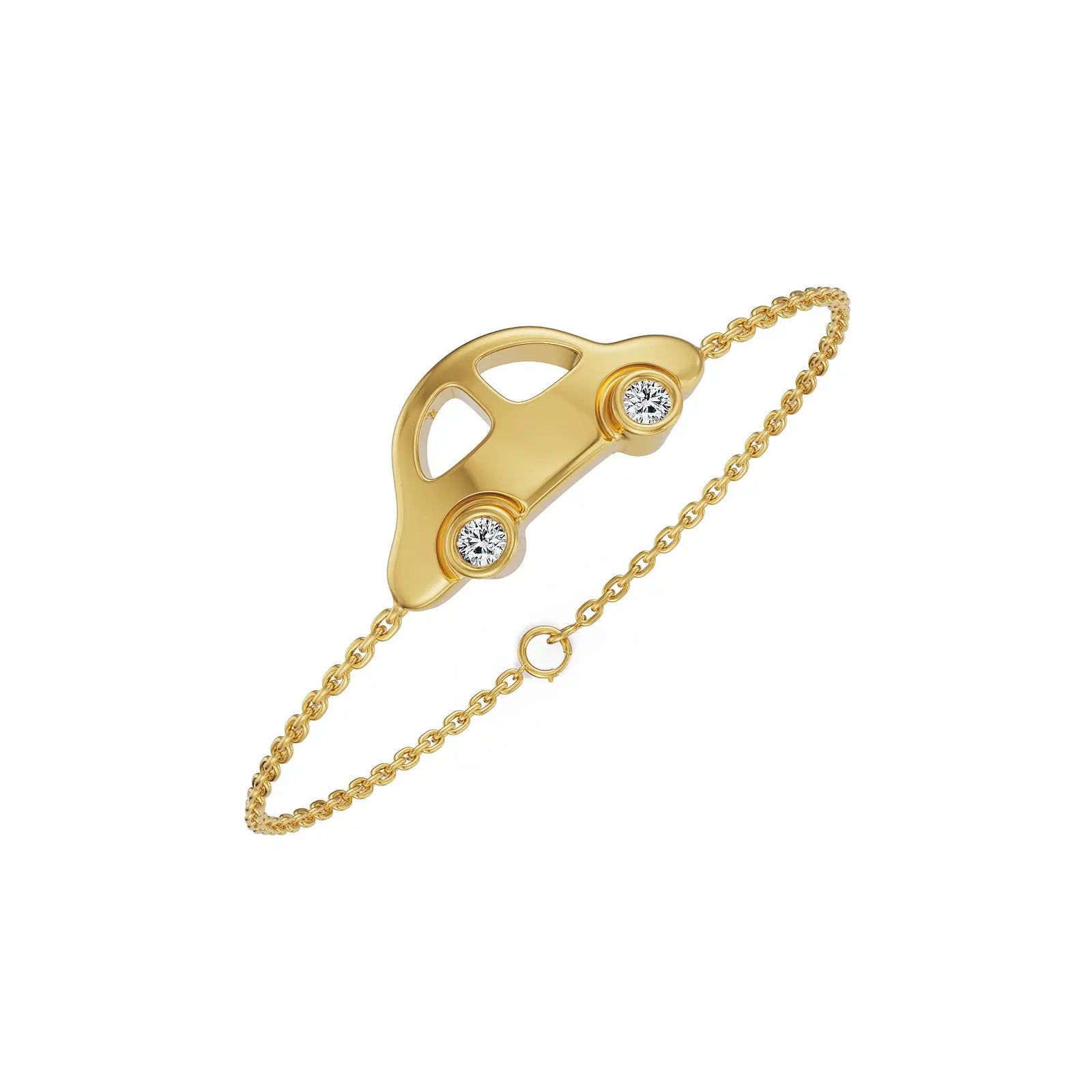 Beetle Joy Lab Grown Diamond Bracelet
Top View