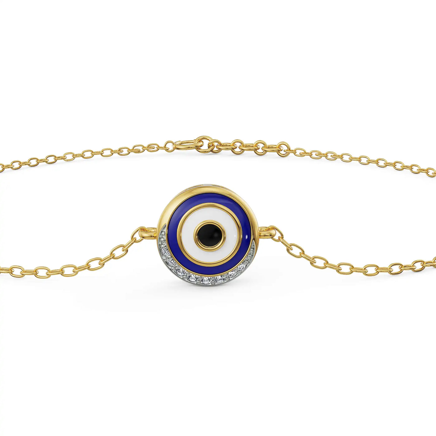 Enchanted Evil Eye Lab Diamond Bracelet 9KT