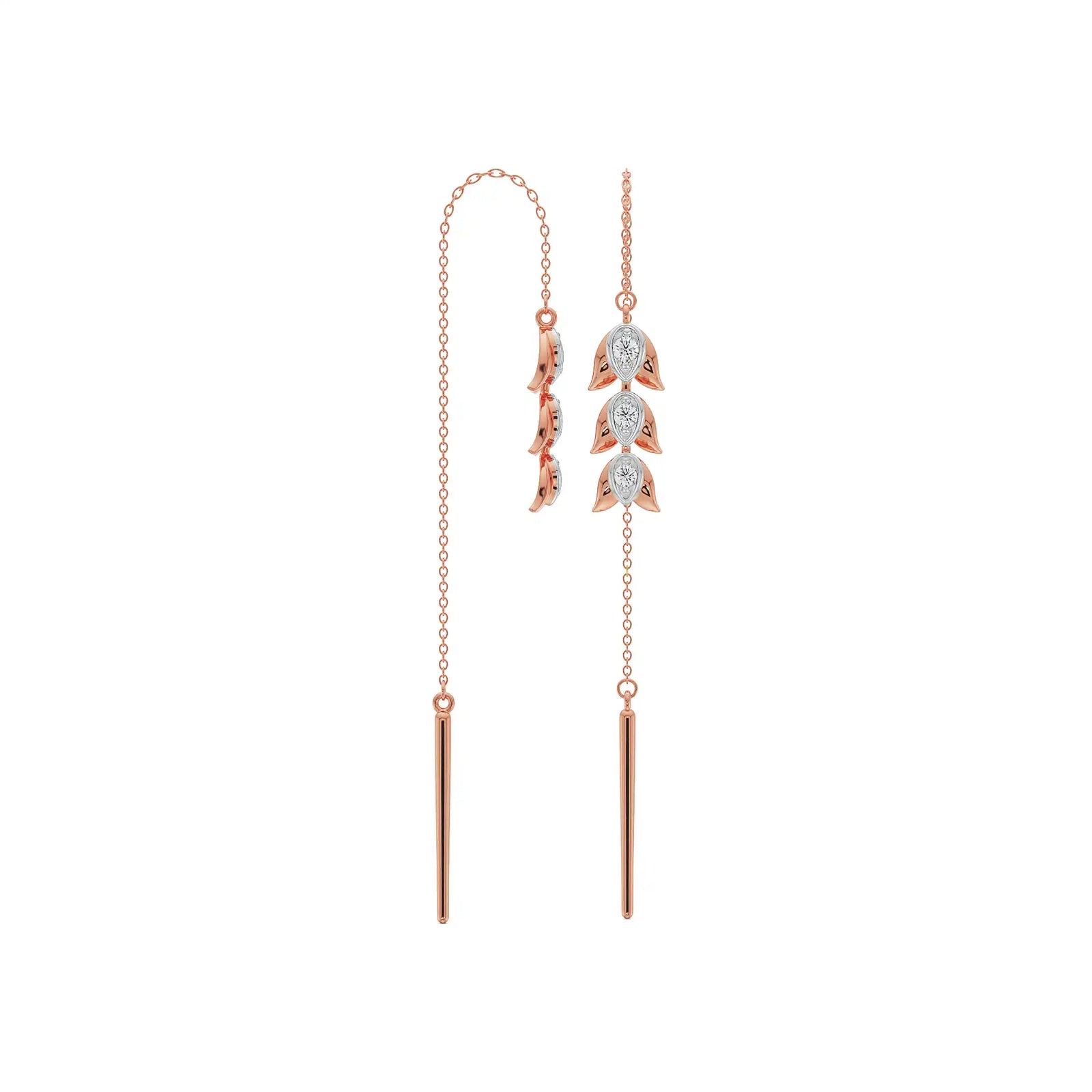 Sui Dhaga Diamond Pendant Set Prospective View