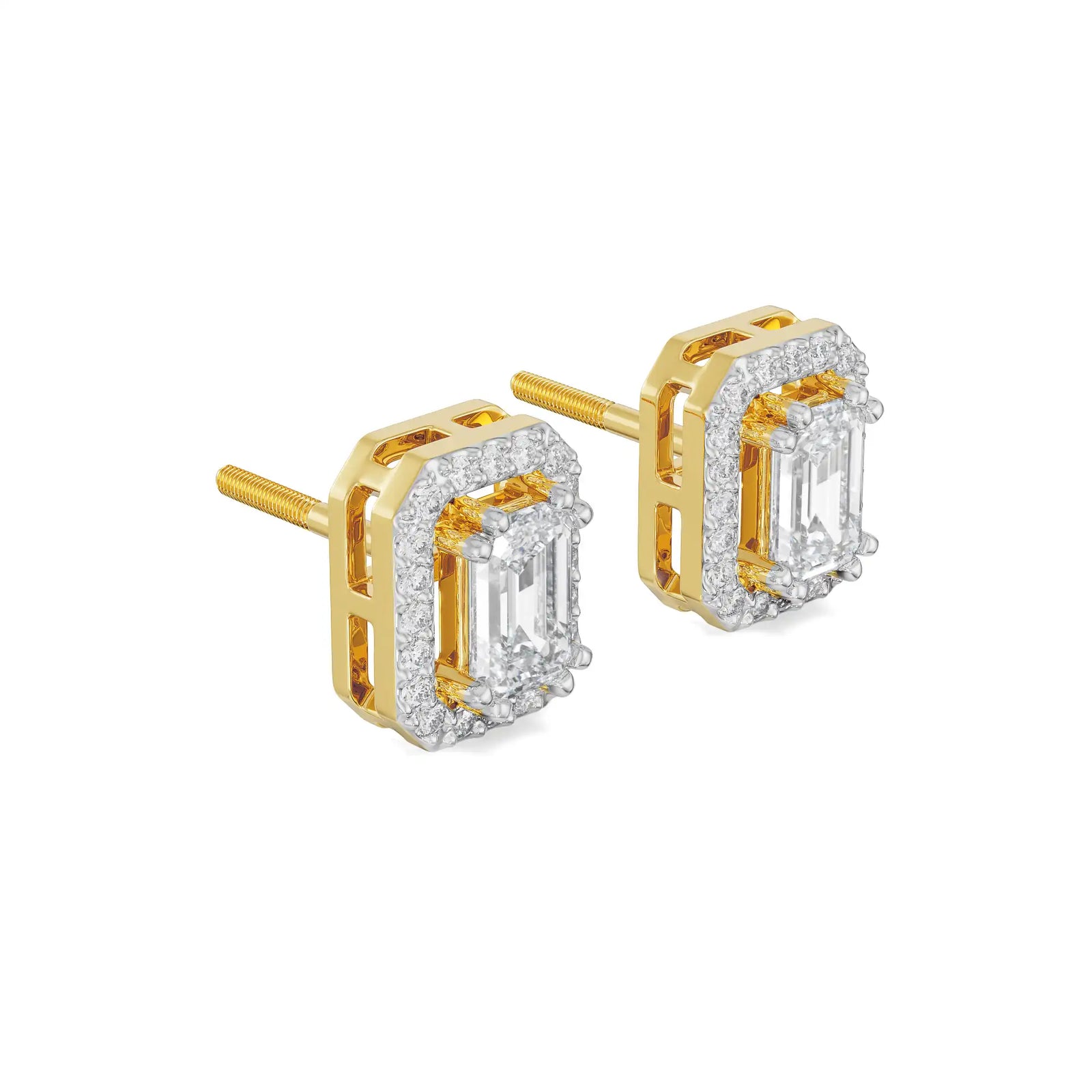 Luminescent Lab Grown Diamond Pendant Set Earrings - Right View