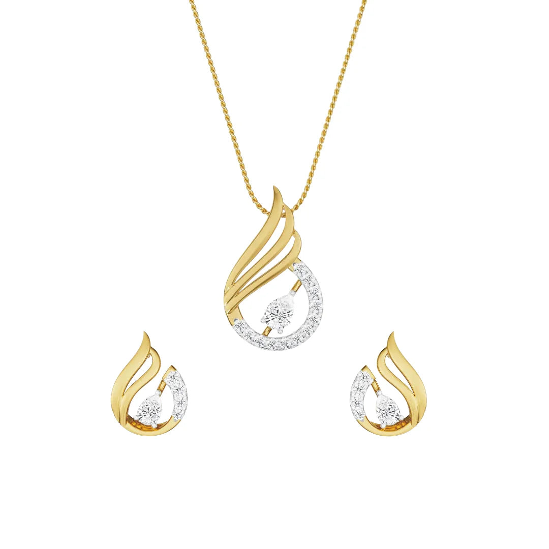 Pear Swan Lab Grown Diamond- Front view