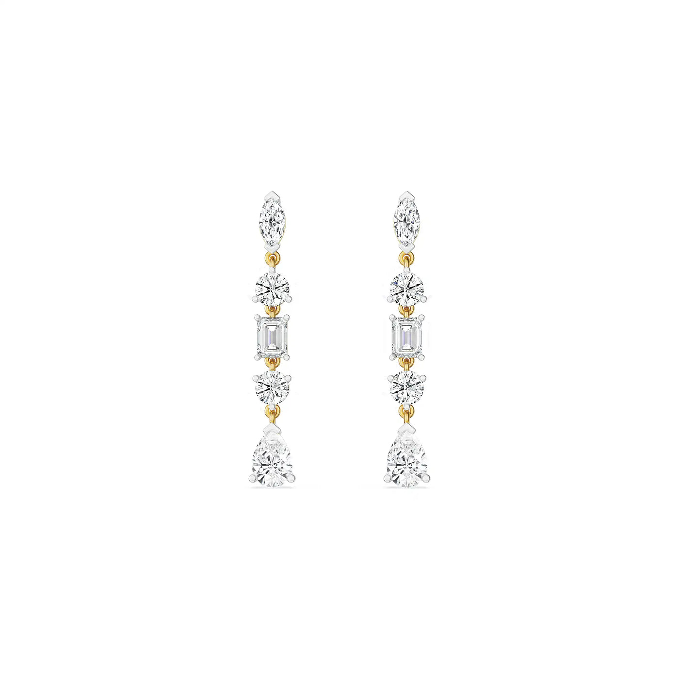 Multi Stone Diamond Drops
