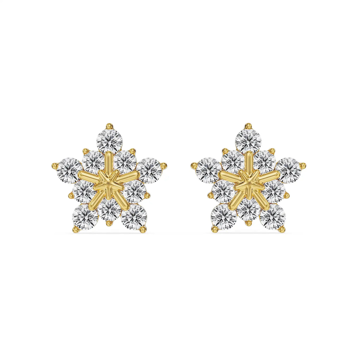Daisy Drop Lab Grown Diamond Earring 9KT