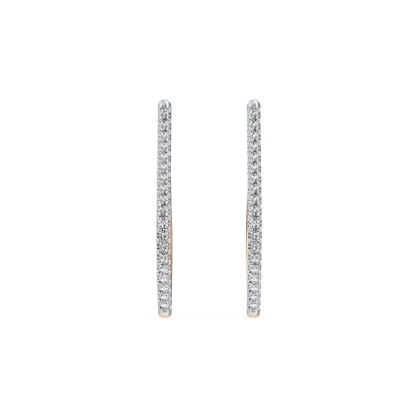 Inaya Minimalist Lab Grown Diamond Hoops 9KT