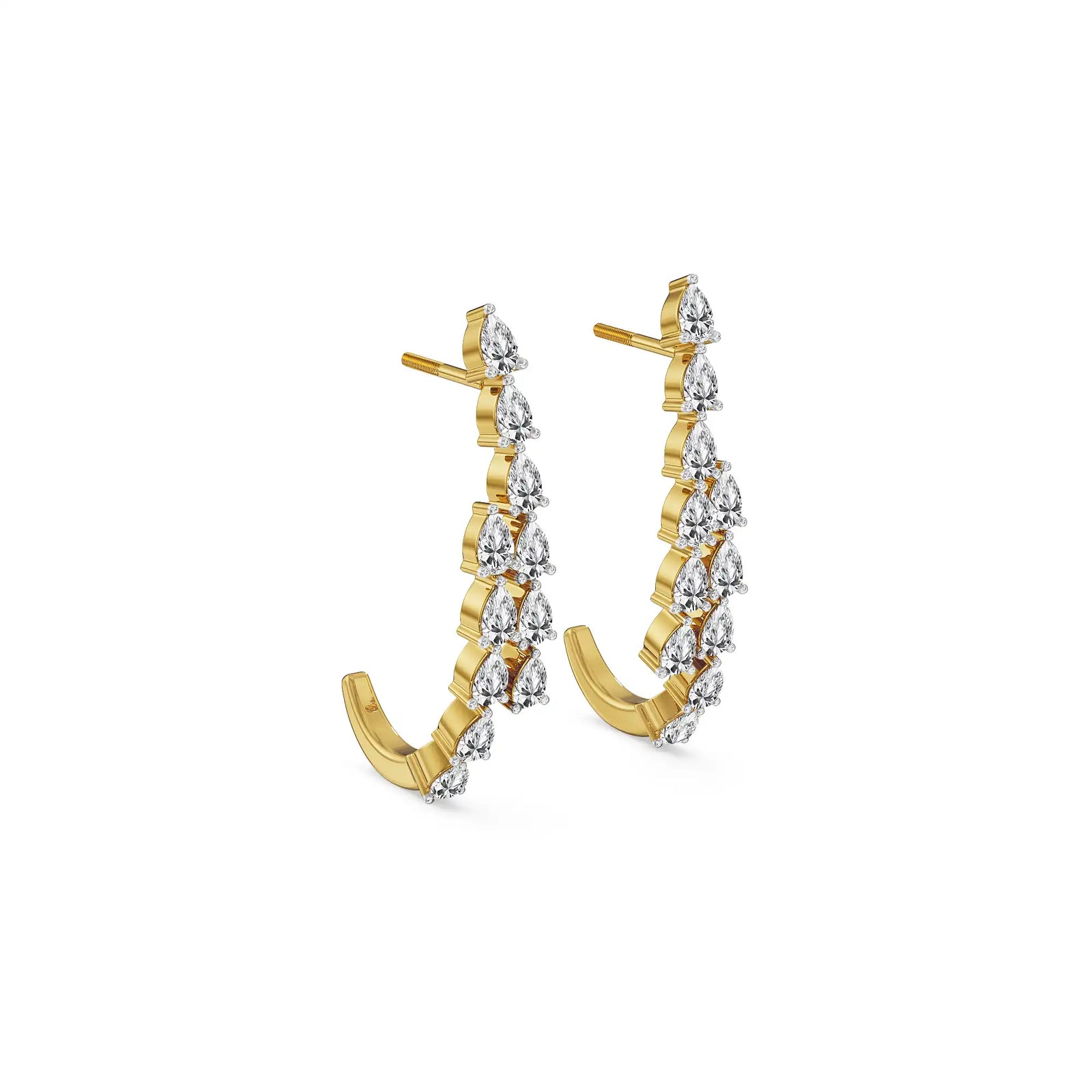 Nishka Lab Grown Diamond Bali - side view