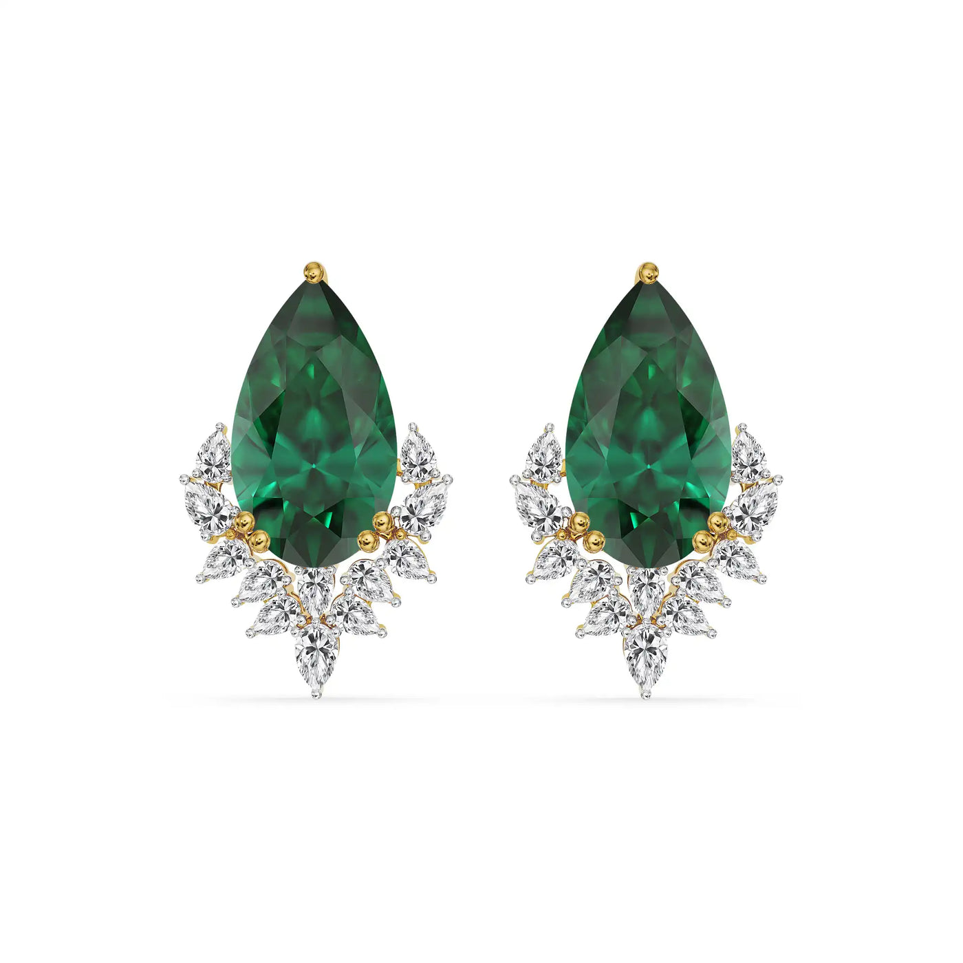Emerald Grace Lab Grown Diamond Earrings 9KT