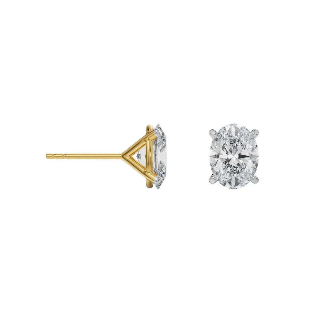 0 5 CT Oval Solitaire Lab Grown Diamond Studs_in-stock