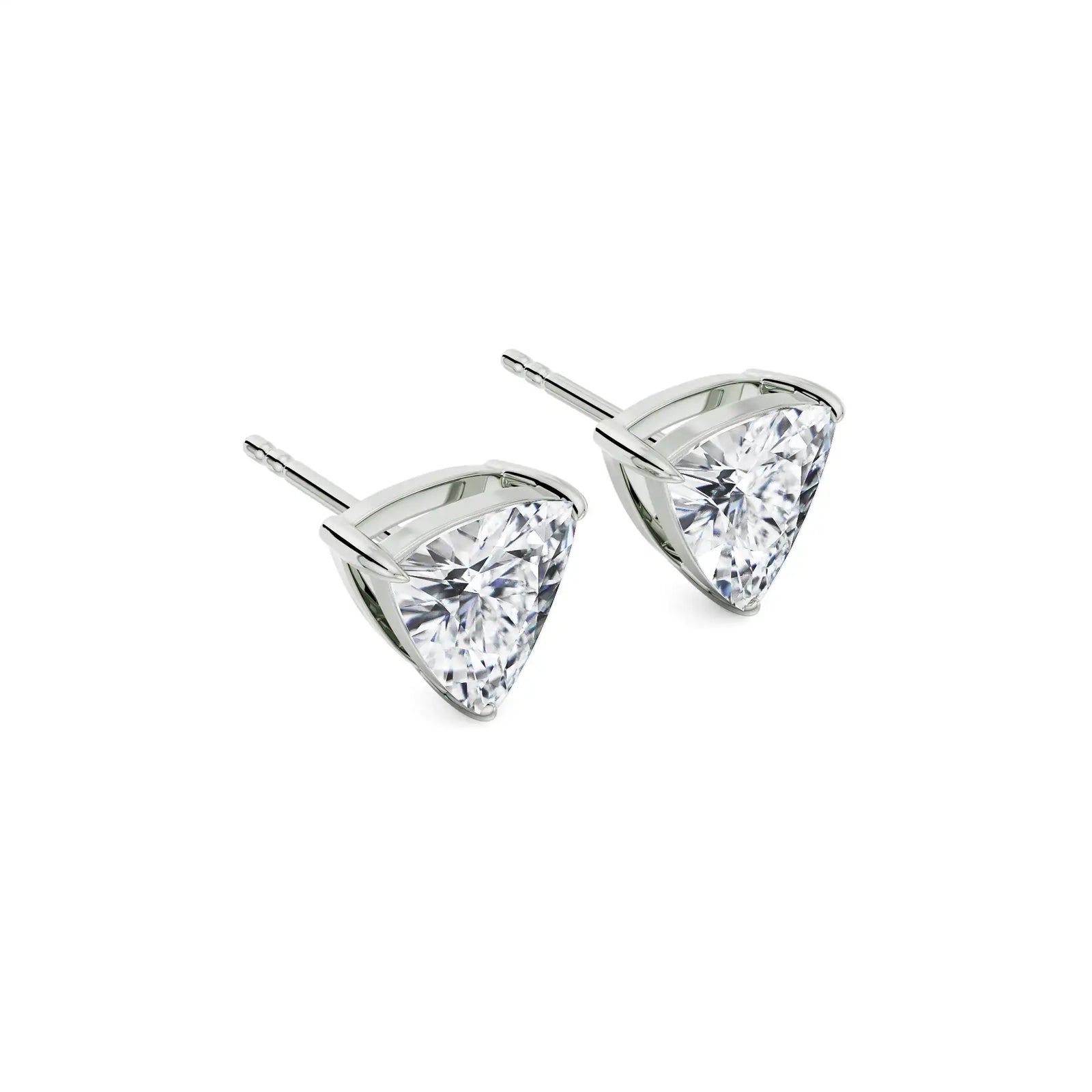 0.5 CT Trillion Lab Grown Diamond Studs - Right View