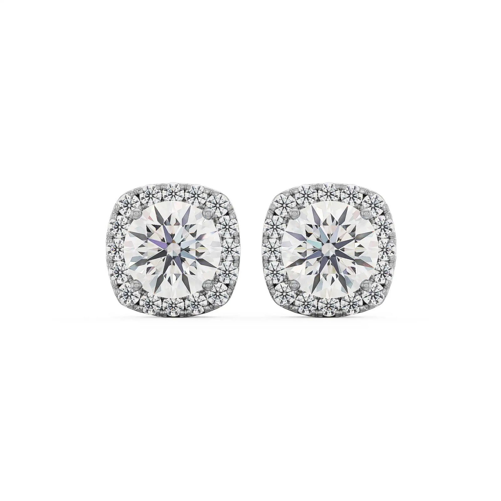 0.25 CT Tisha Lab Grown Diamond Studs- Front View