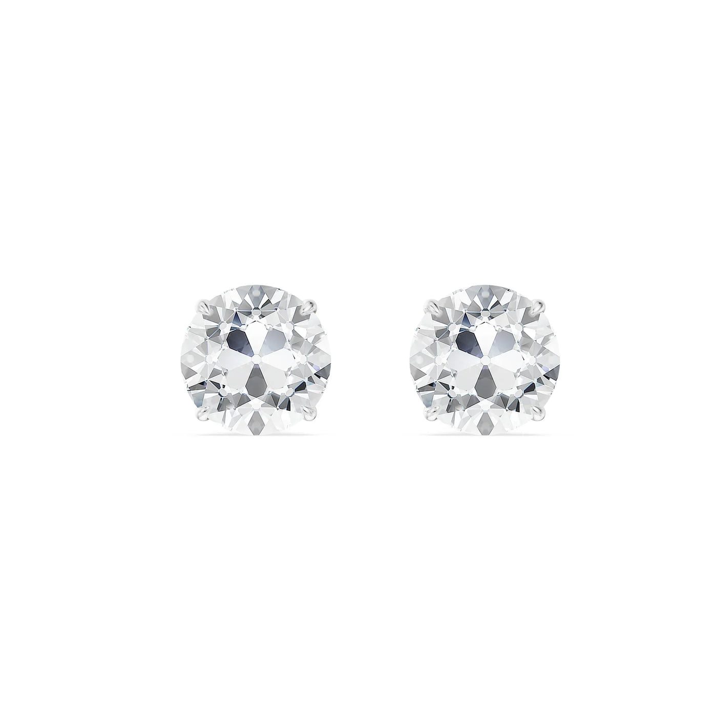Old European Cut Lab Grown Diamond Studs 9KT