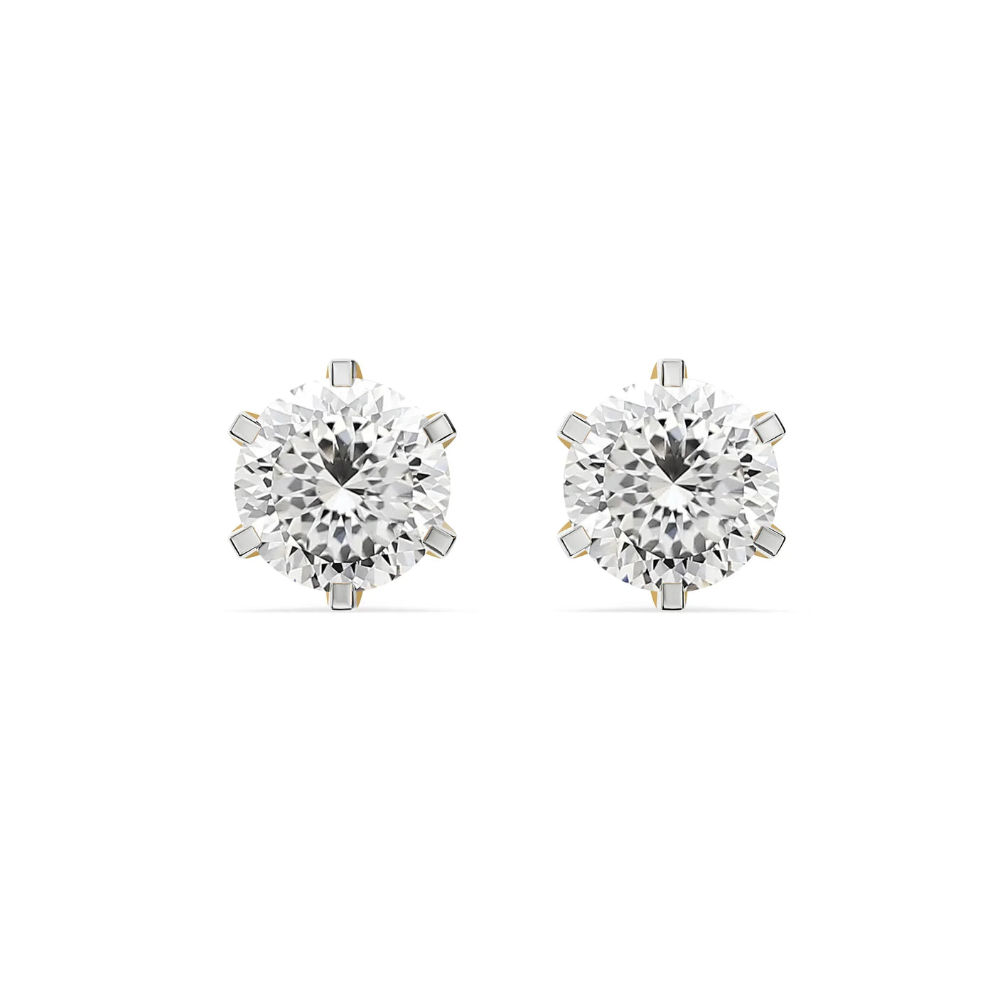 Potuguese Cut Lab Grown Diamond Studs 9KT