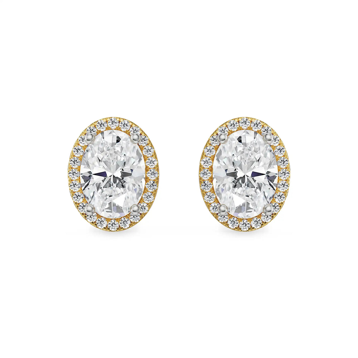 1 CT Celestial Halo Lab Grown Diamond Studs