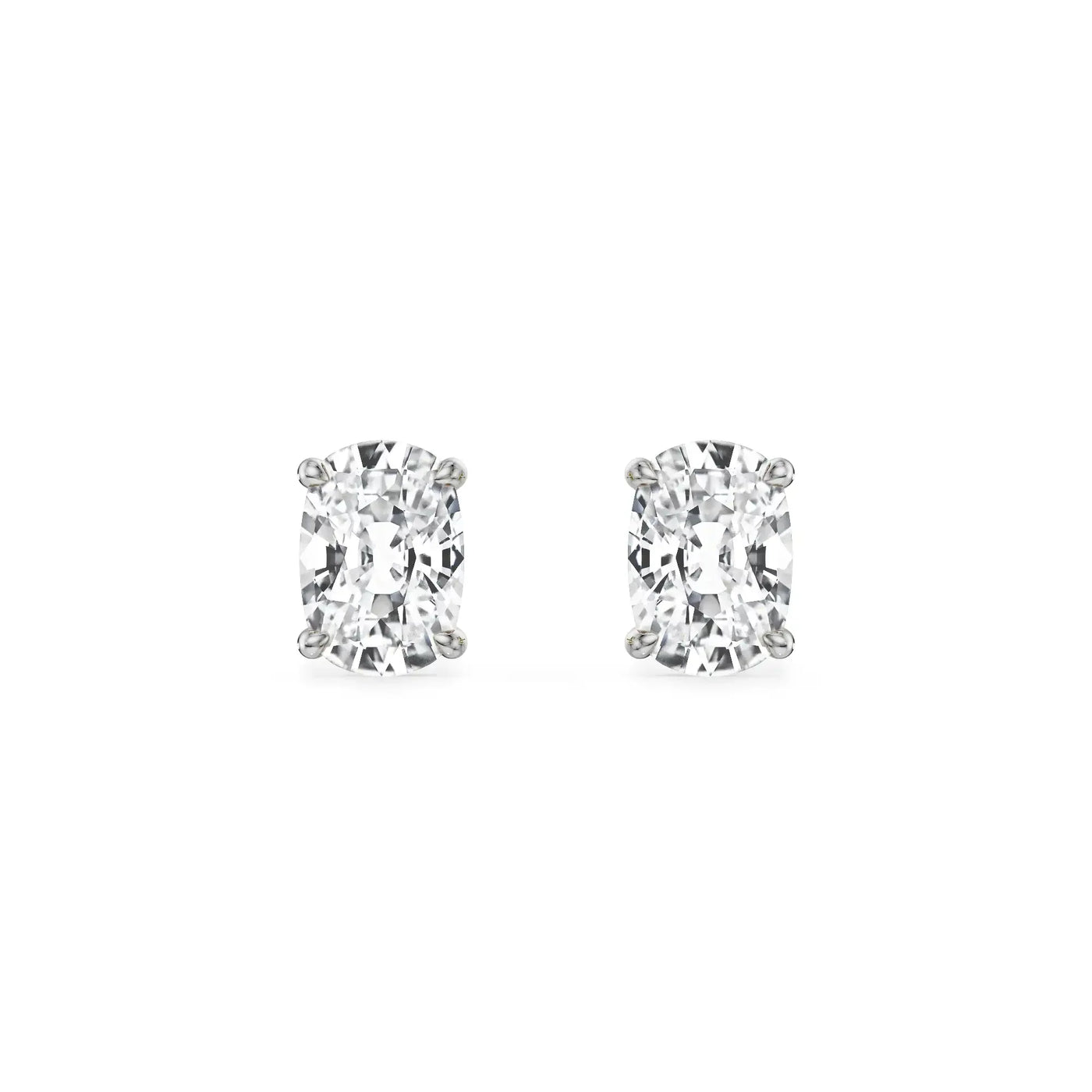 1 CT Enchanting Cushion Lab Grown Diamond Studs