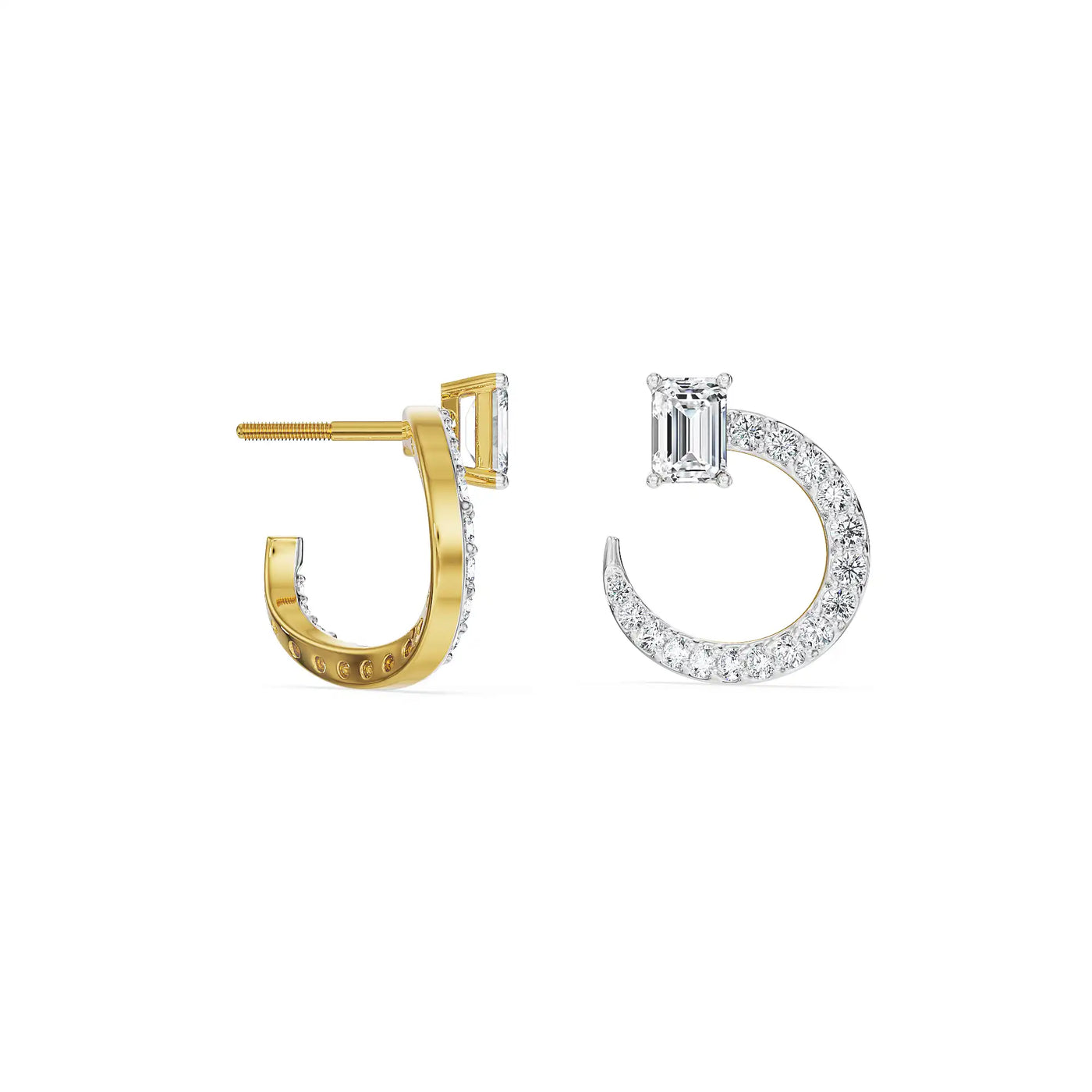 Emerald Bliss Lab Grown Diamond Hoops