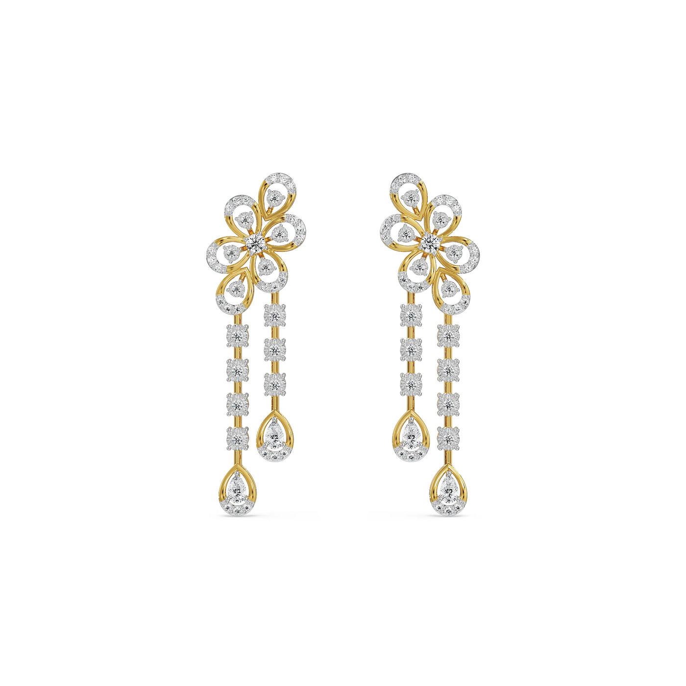 Lush Bloom Lab Grown Diamond Earrings