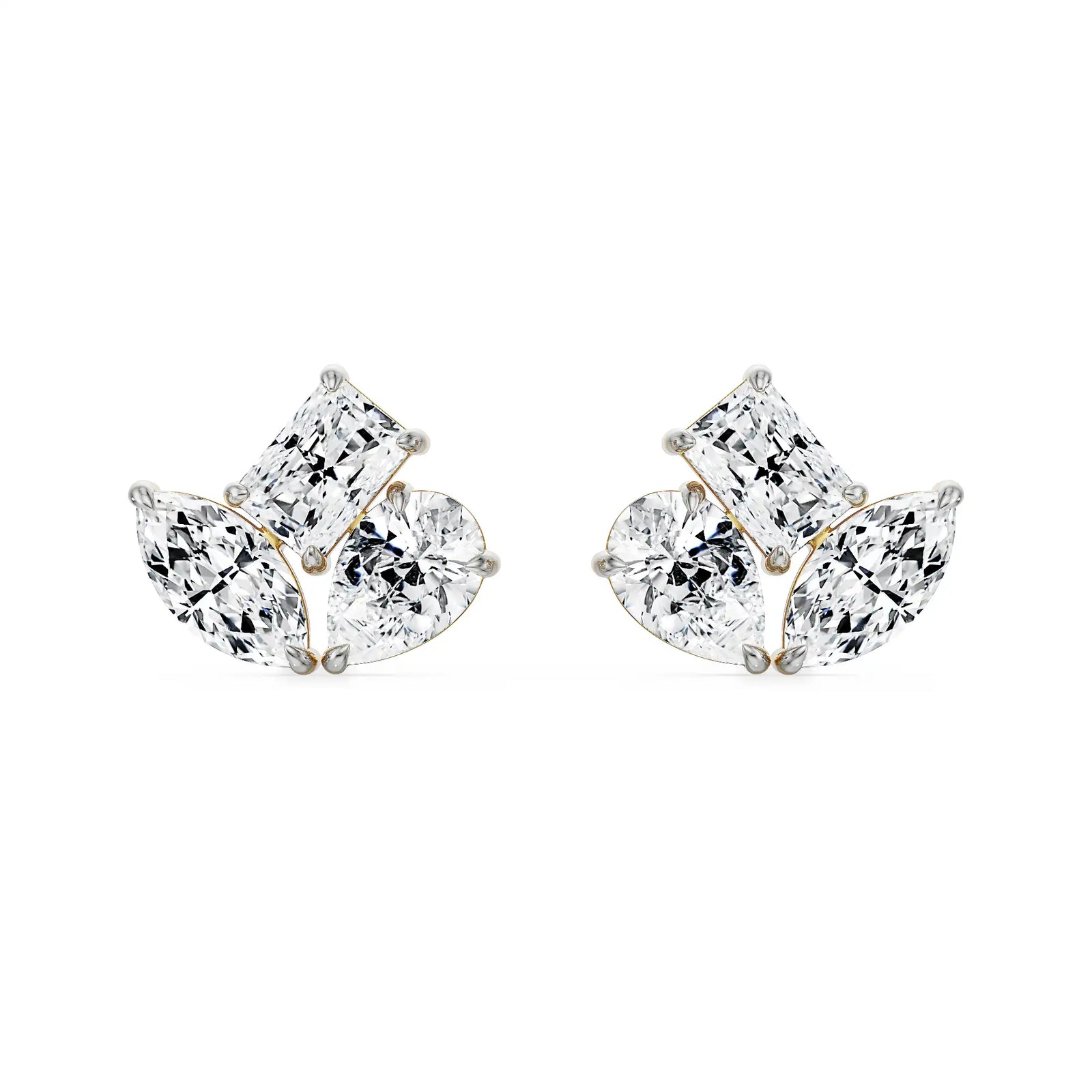 Traya Lab Grown Diamond Studs - front view