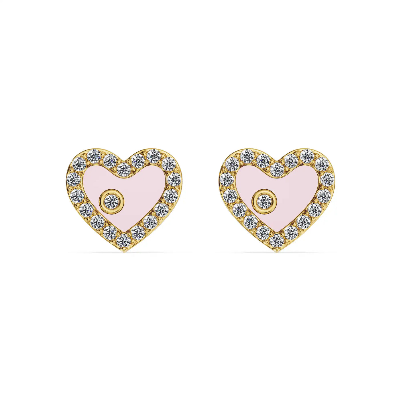 Little Heart Lab Grown Diamond Studs 9KT