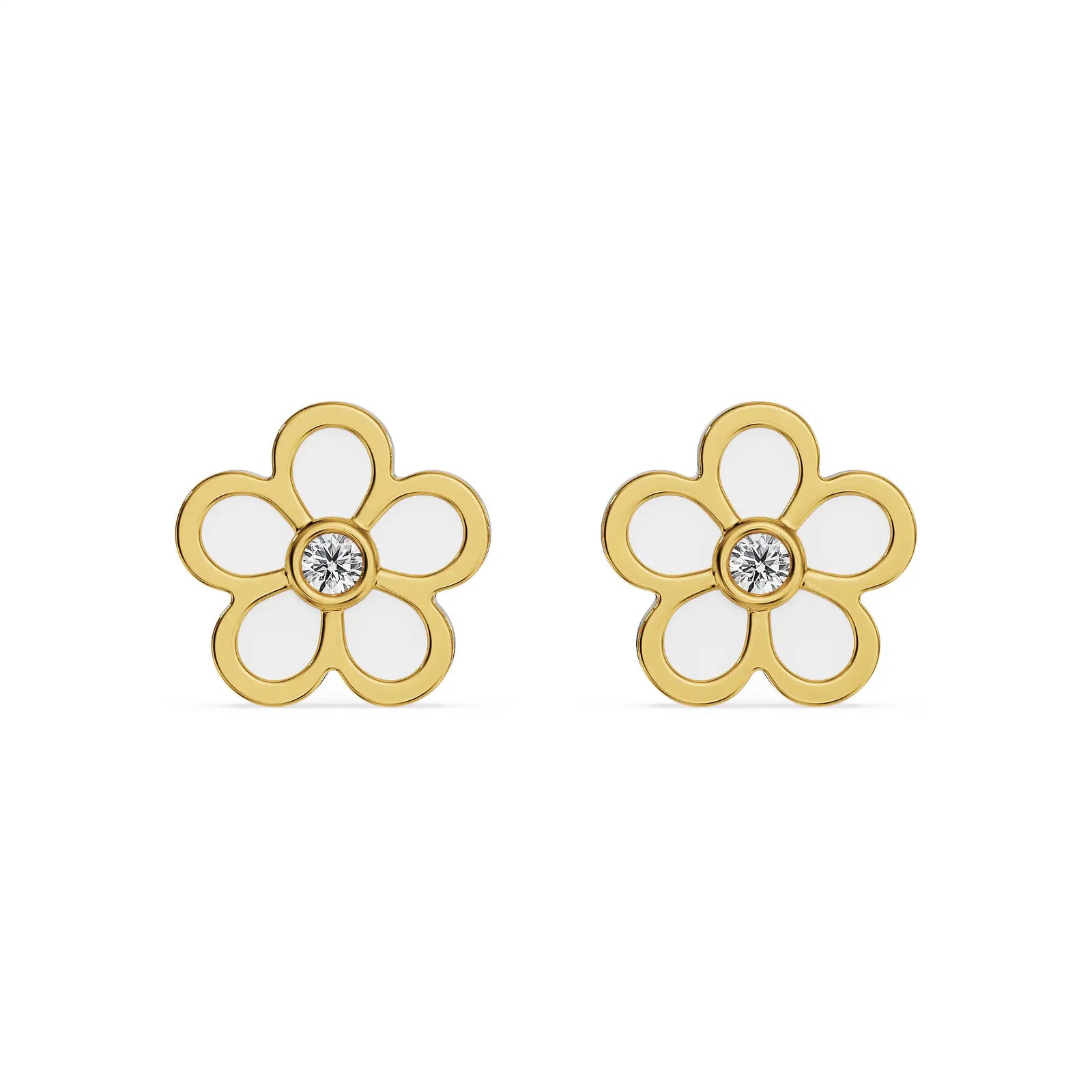 Bloom Lab Grown Diamond Studs - front view