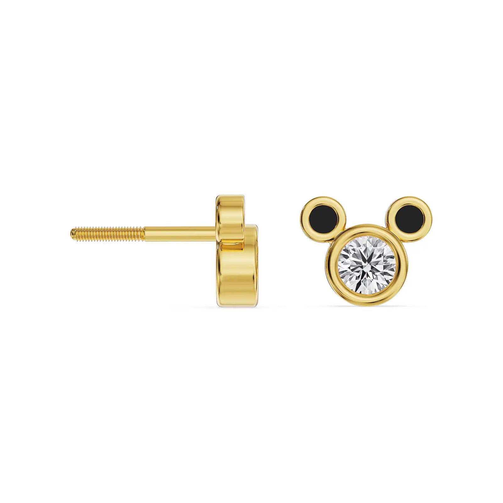 Minnie Lab Grown Diamond Studs
 - perspective view