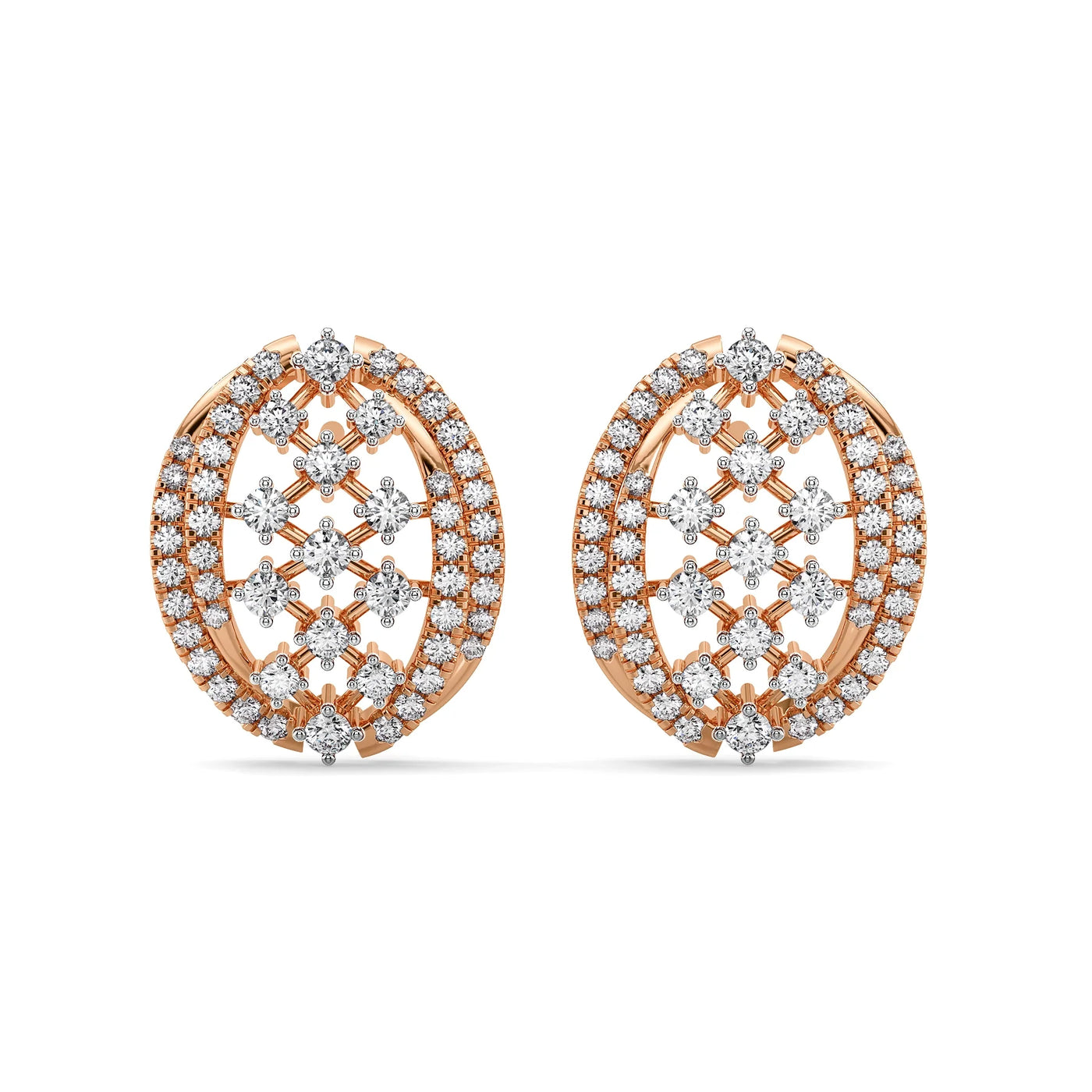 Regal Weaves Lab Grown Diamond Earrings