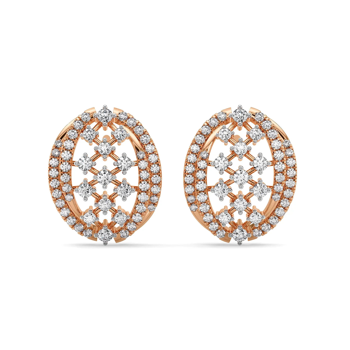 Regal Weaves Lab Grown Diamond Earrings 9KT