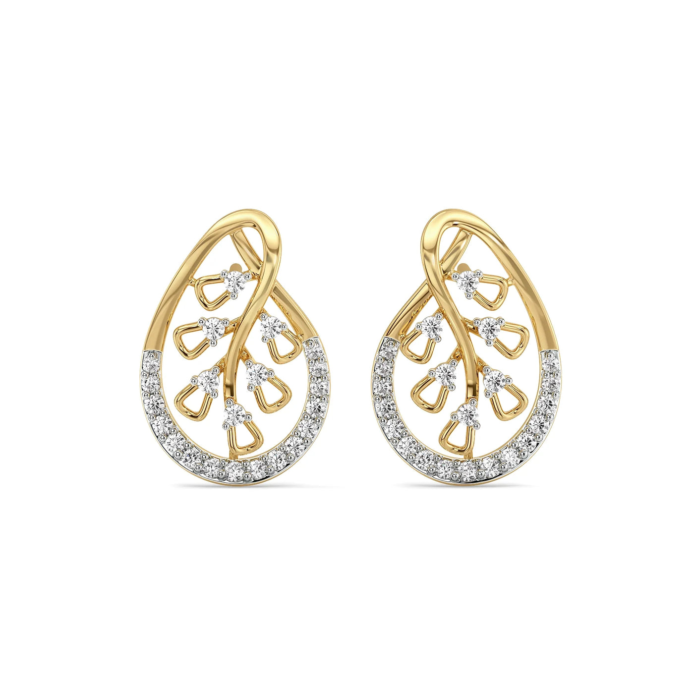 Teardrop Glow Lab Grown Diamond Earrings