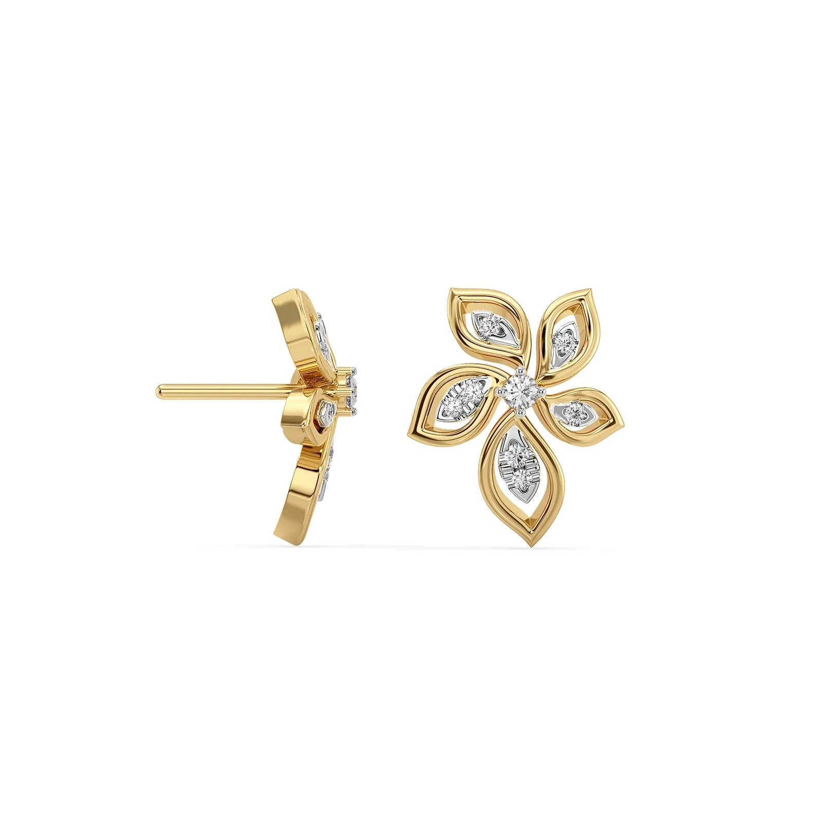 Elegant Flora Lab Grown Diamond Earrings_in-stock