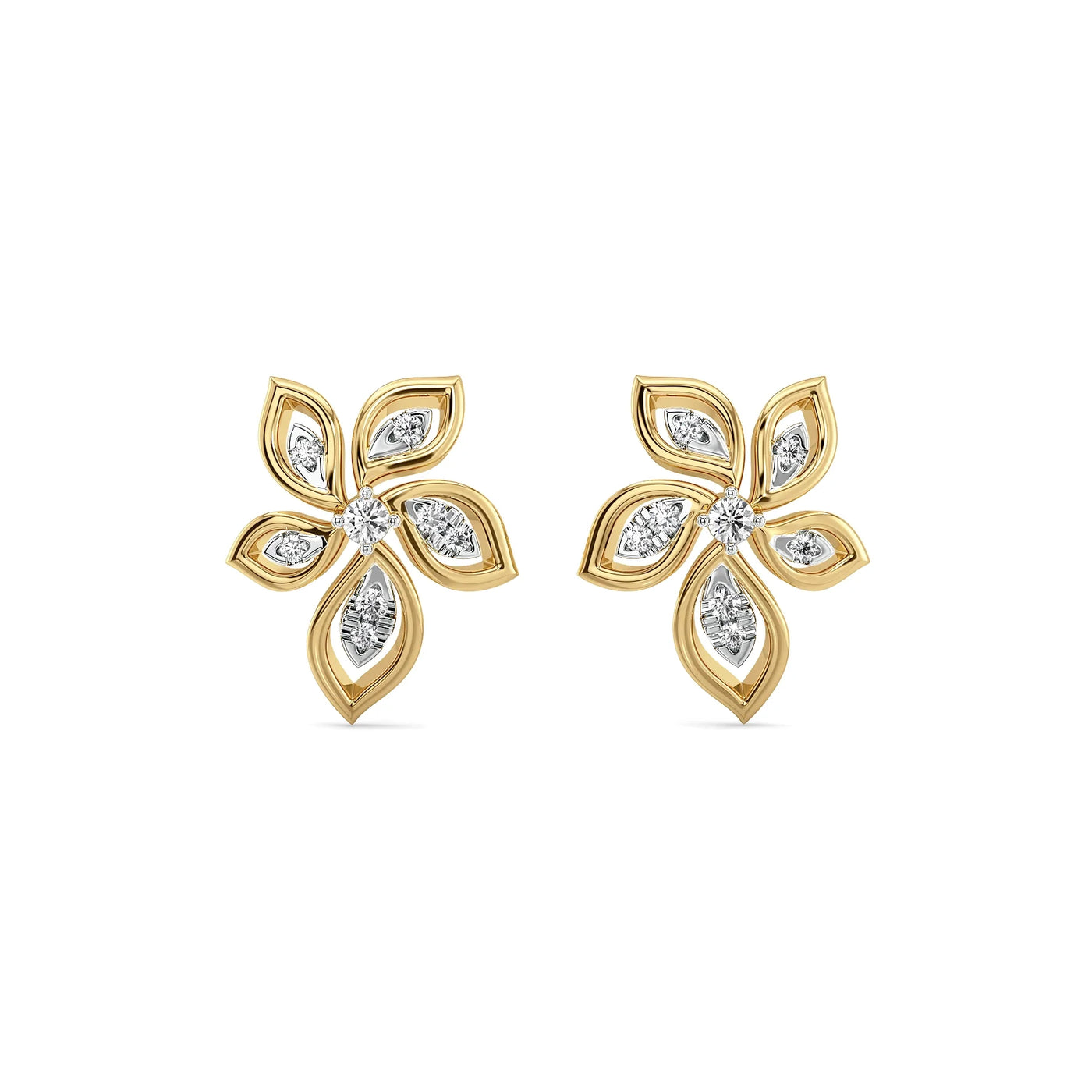 Elegant Flora Lab Grown Diamond Earrings