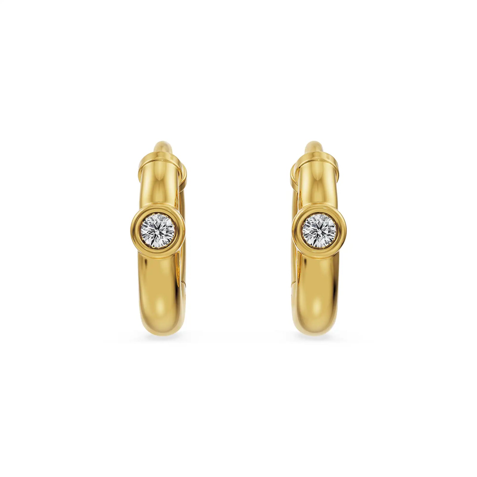 Tiny Tots Lab Grown Diamond Hoops
Front View