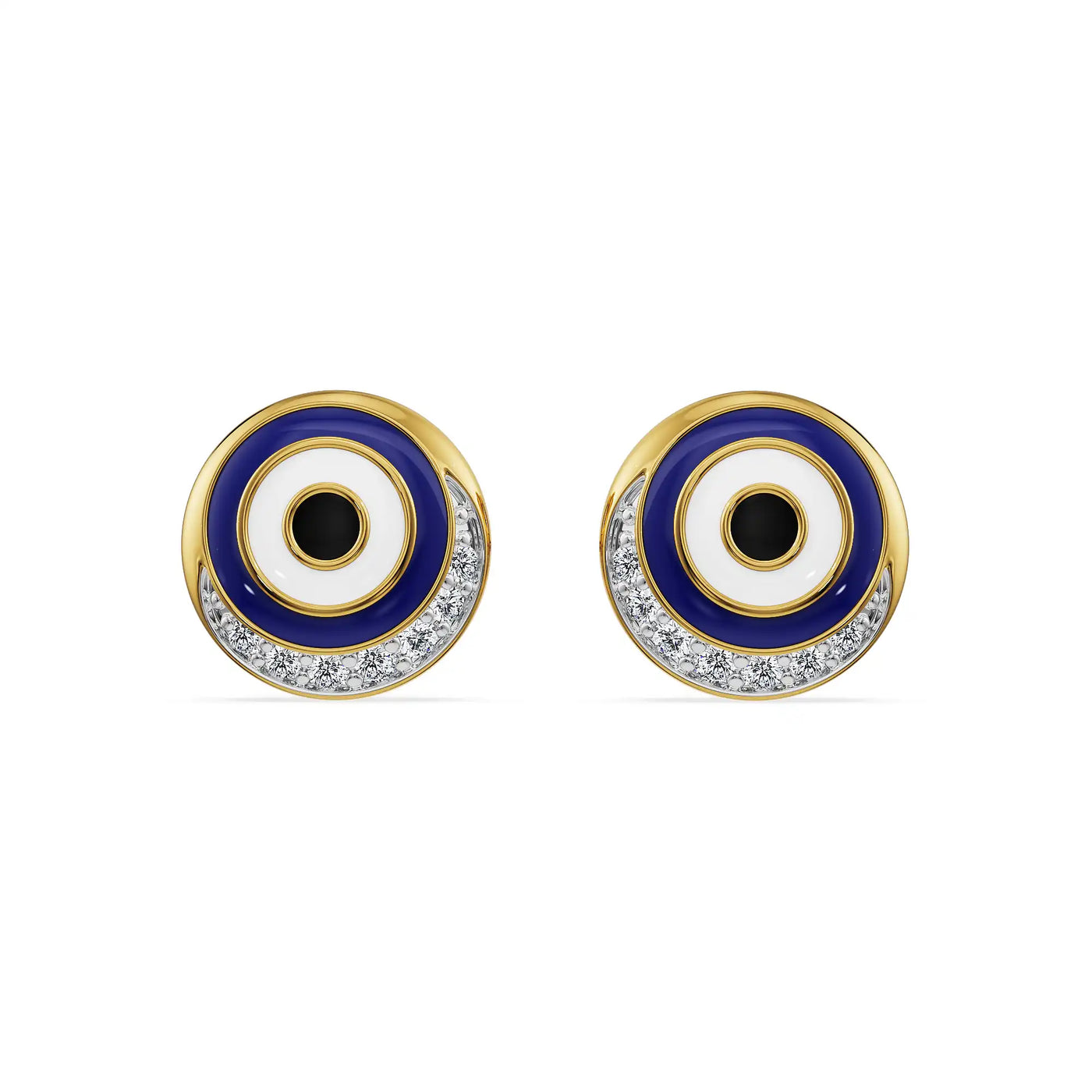 Mystic Gaze Evil Eye Lab Diamond Studs