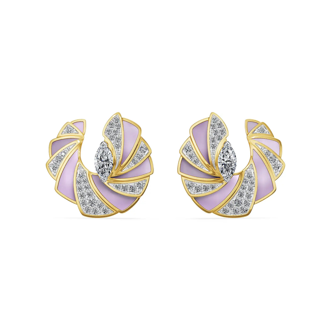 Opaline Orbit Lab Grown Diamond Earrings