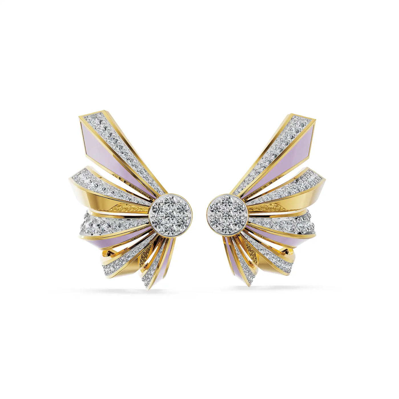 Lilac Wings Lab Grown Diamond Earrings