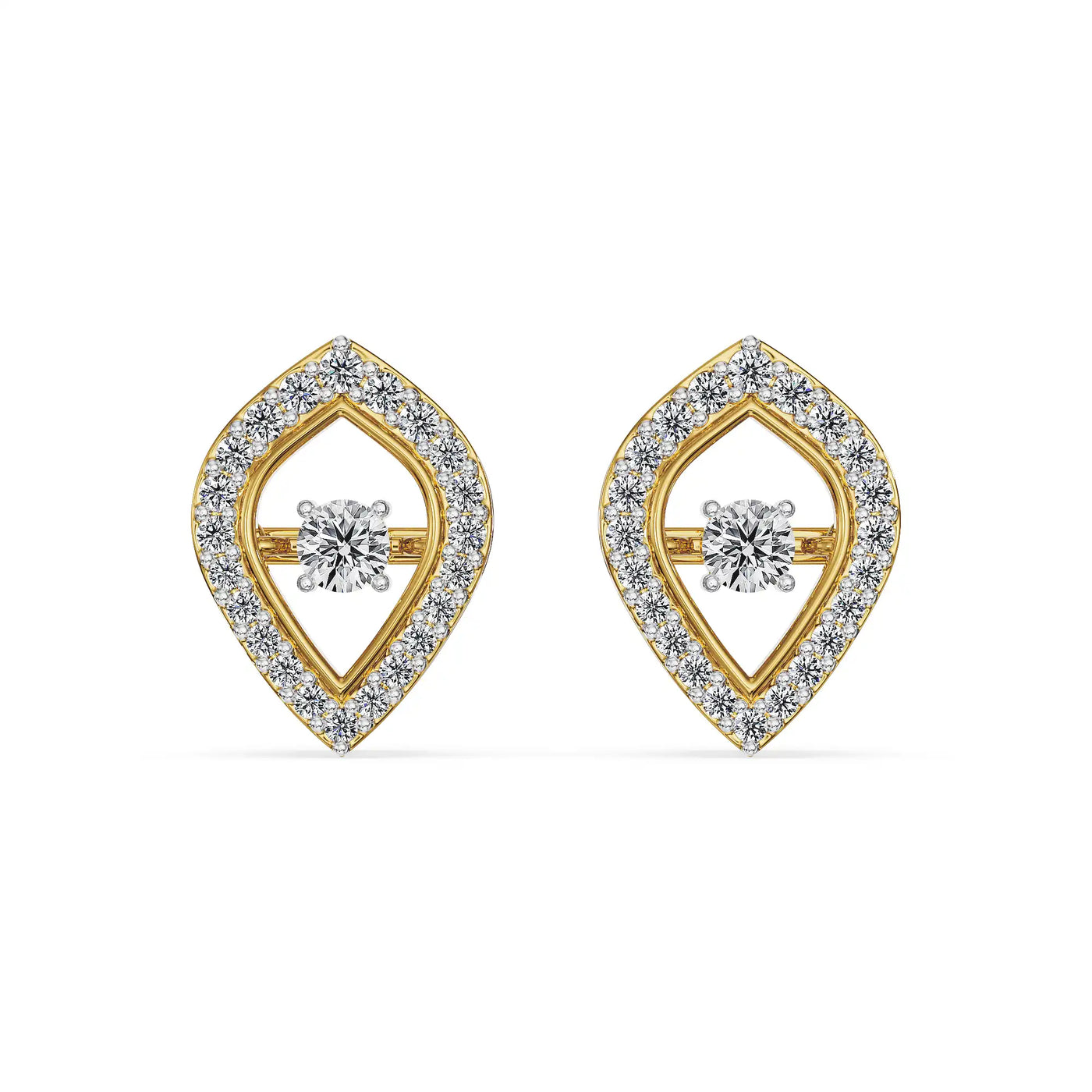 Dancing Diamond Lab Grown Earrings 9KT
