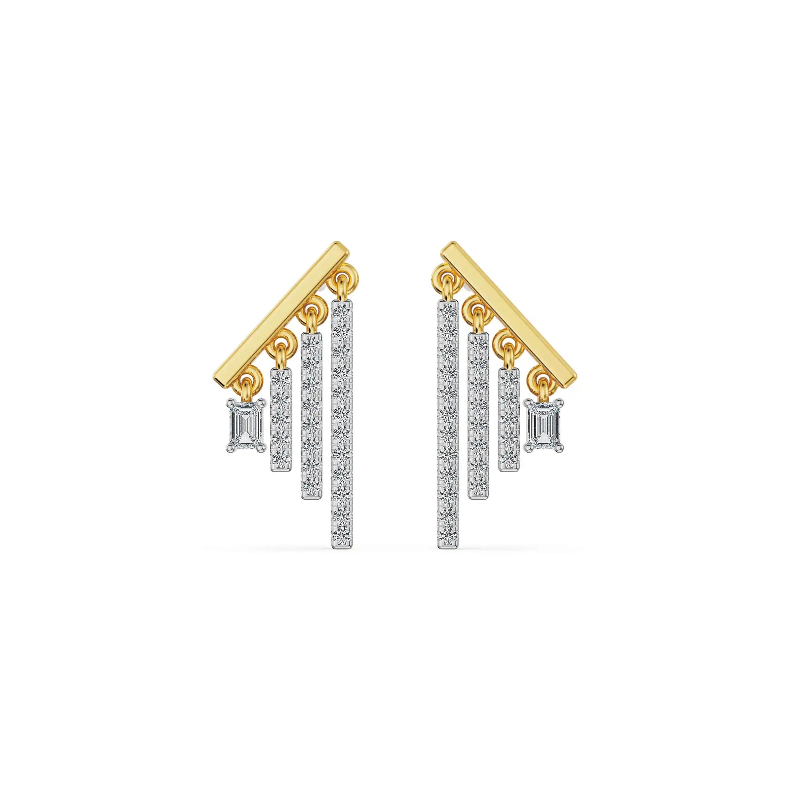 Linear Lab Grown Diamond Earrings