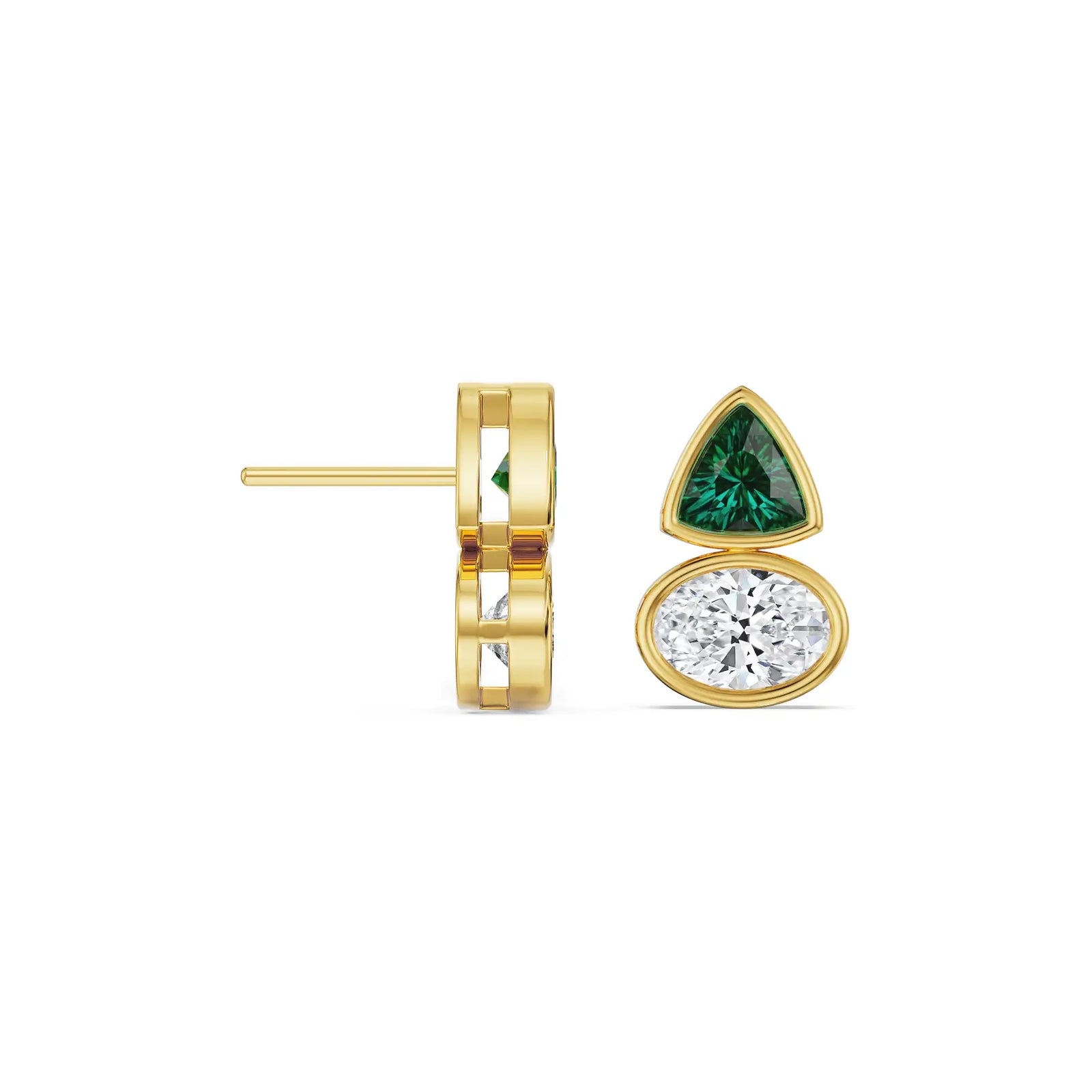 Emerald Geometric Lab Grown Diamond Earrings
Prospective View