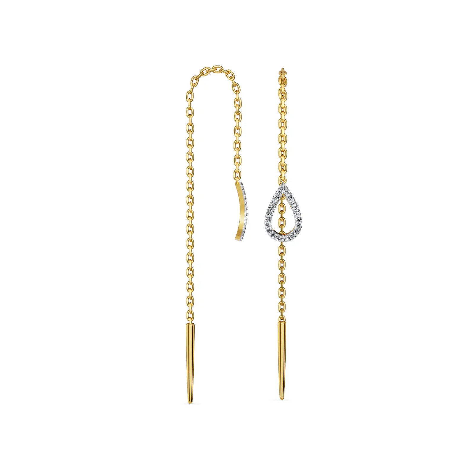 Pear Sui Dhaga Lab Grown Diamond Earrings
Prospective View