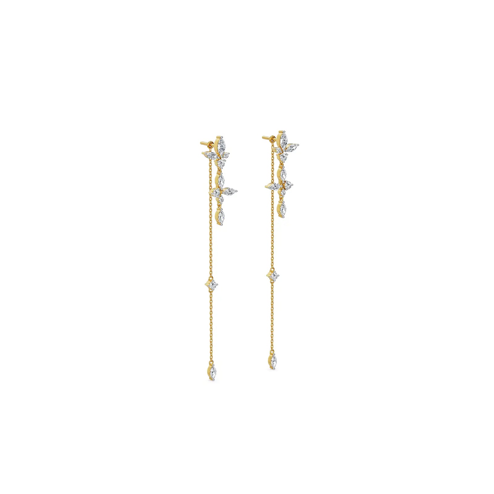 Lily Sui Dhaga Lab Grown Diamond Earrings
Side View