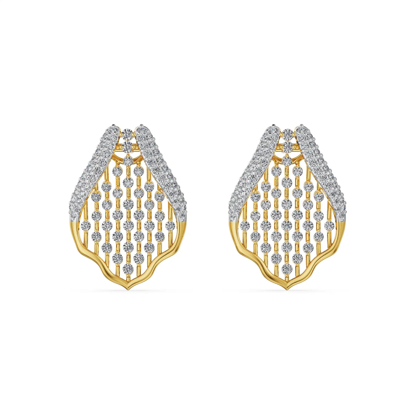 Honeycomb Glow Lab Grown Diamond Earrings