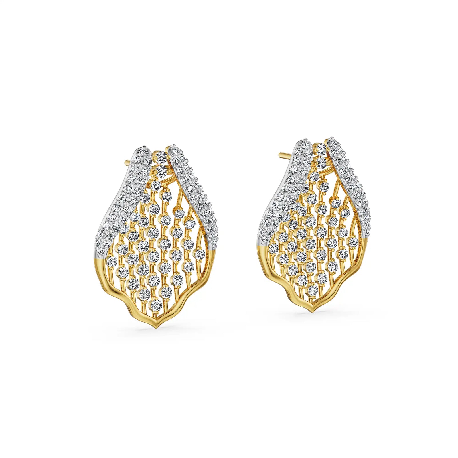 Honeycomb Glow Lab Grown Diamond Earrings