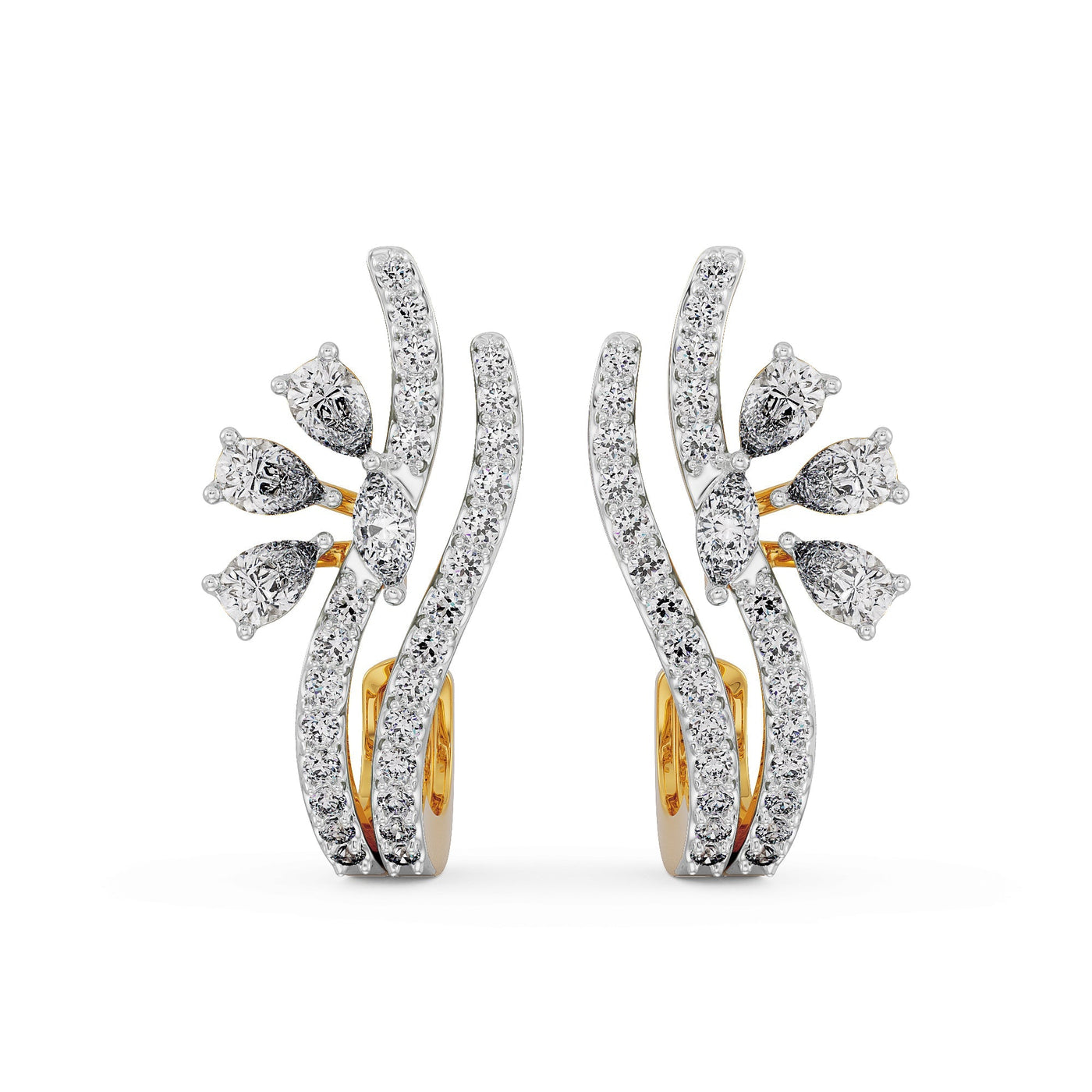 Sparkling Lab Grown Diamond Earrings 9KT
