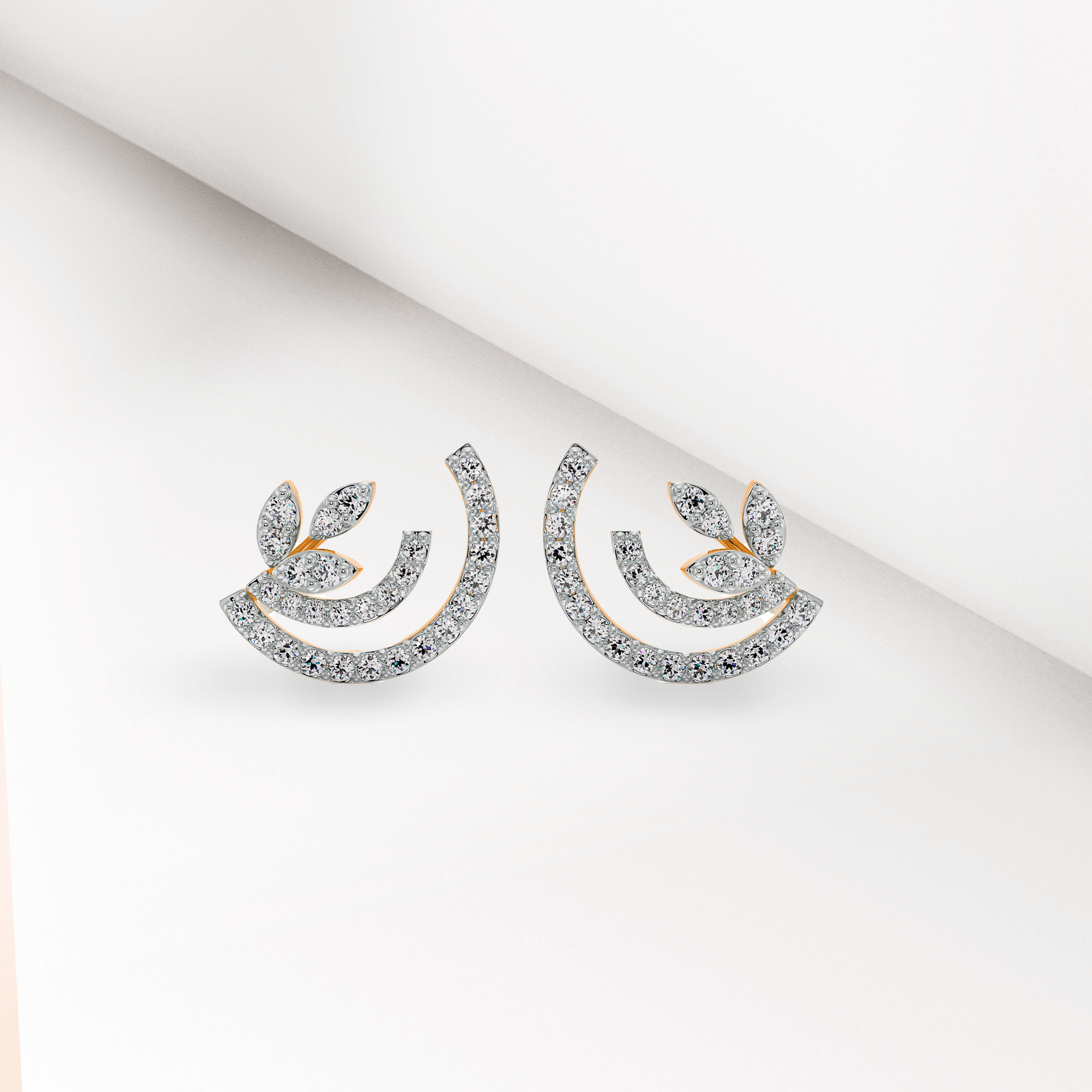 Glamorous Diamond Earrings Prospective View