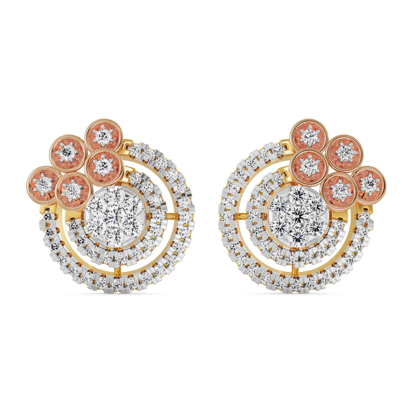Shimmering Lab Grown Diamond Earrings 9KT